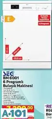 SEG 6 PROGRAMLI BULAŞIK MAKİNESİ